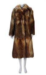 Eksklusiv vintage frakke i rævepels fra Hotsjok